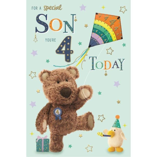 Picture of FOR A SPECIAL SON 4TH ON YOUR BIRTHDAY CARD